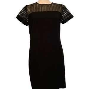 Banana Republic Black Cage Sheath Dress